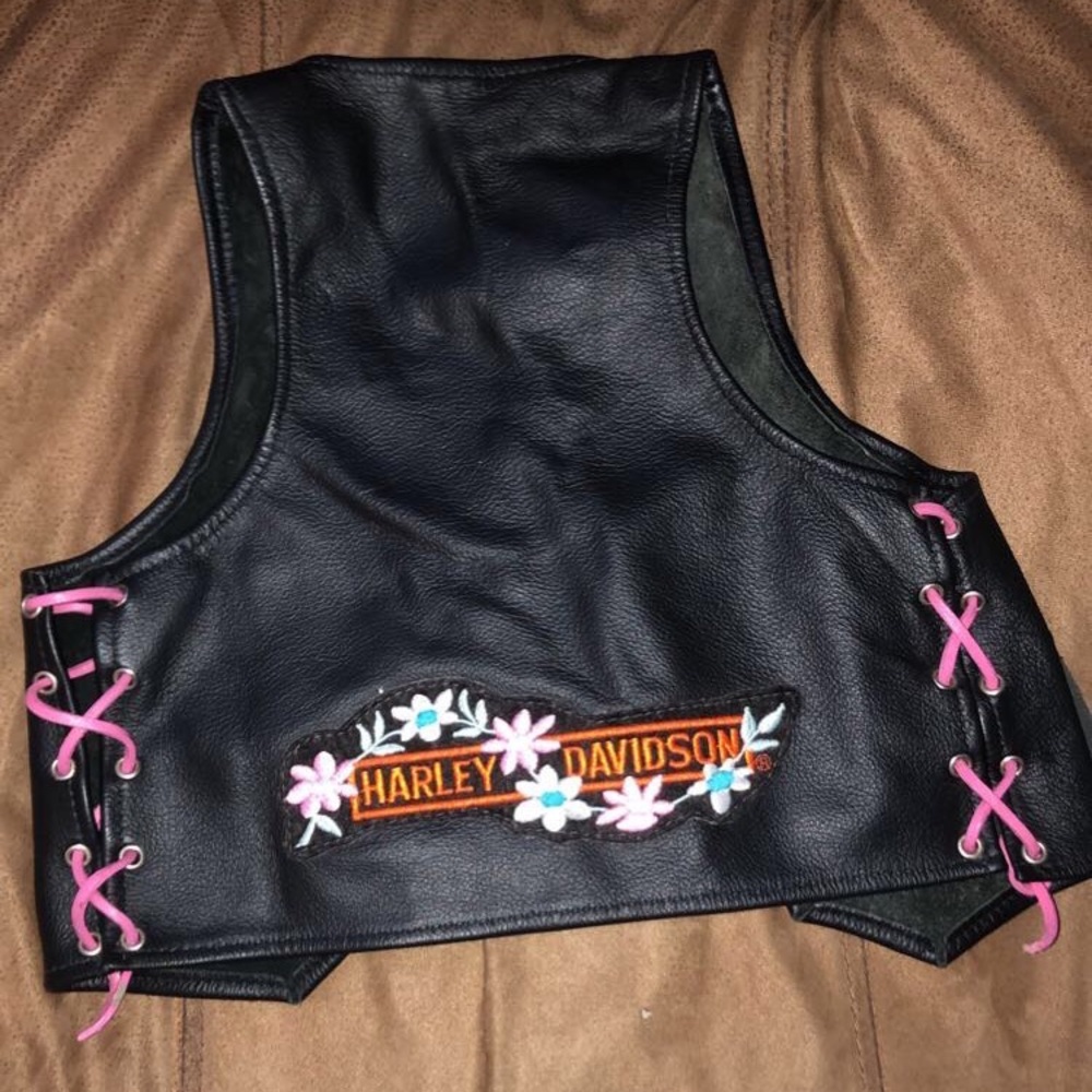 Xs Harley Davidson Baby Vest Riding Jacket Children